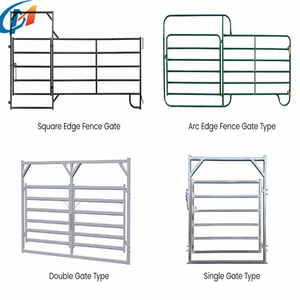 Grosir tabung Oval halaman pertanian rel ternak kuda pagar panel pagar hewan Corral - Product Image 3