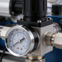 Back Connection Pressure Gauge Brass Thread Glass Window for Air Compressor Water Pump Water Pipeline Pressure Measurement
