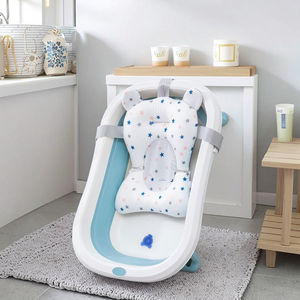 <span class=keywords><strong>Cuscino</strong></span> Galleggiante Regolabile per Vasca da Bagno con Stelle Bianche, Supporto Morbido Pieghevole per Neonati, <span class=keywords><strong>Cuscino</strong></span> di Sicurezza per il <span class=keywords><strong>Bagnetto</strong></span> - Product Image 2