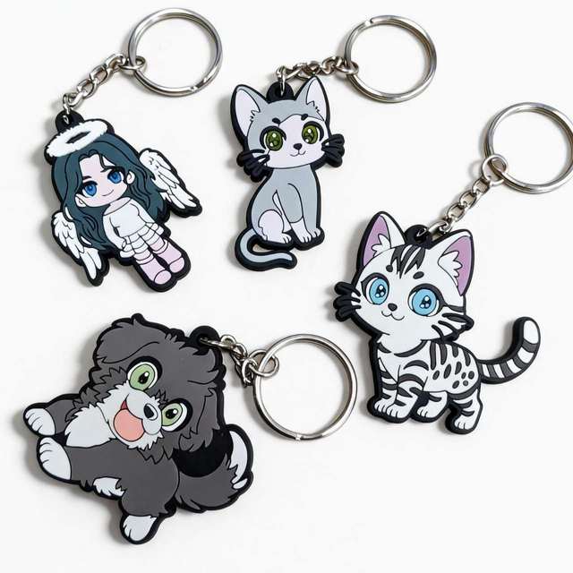 Cute Lovely Cartoon Design Customize Keychain Promotional Gifts Fashion Customized Rubber 3D PVC Keychains