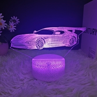 Prix de gros Lampe de nuit à image flottante 3D en acrylique et ABS personnalisable pour jardin