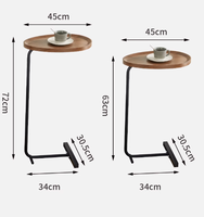 KINNO Portable Mini Table Basse Simple Maison Chambre Chevet Étagère Rouge Réseau Salon Canapé Côté Rangement Plusieurs Tailles