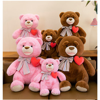Peluche Ours Cœur Battant Créatif pour Couple de Mariés – Coussin Anti-Stress