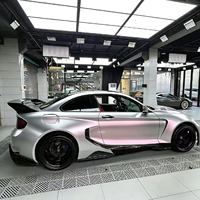 Film de protection de voiture PET Tech Matte Silver Pink, film vinyle haute brillance pour carrosserie, accessoires autocollants pour carrosserie