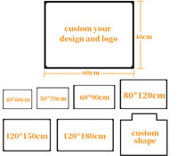 Tapis de bienvenue en relief personnalisé, paillassons unis, PVC, imperméables pour le salon, vente en gros