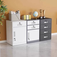 Armoire de classement en acier métallique durable et robuste, armoire d'archives de bureau moderne et minimaliste avec tiroirs