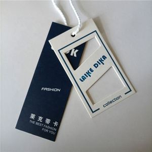Fashion Embossed Swing Paper <b>Tags</b> Eco-Friendly Luxury Matte Custom Hang <b>Tags</b> for Garment <b>Bags</b> & Shoes Brand - Product Image 1