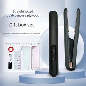Hot-Selling USB Rechargeable <strong>Mini</strong> <strong>Hair</strong> <strong>Straightener</strong> Portable Wireless 2-in-1 Fast Heating Iron for Home Use - Product Image 5