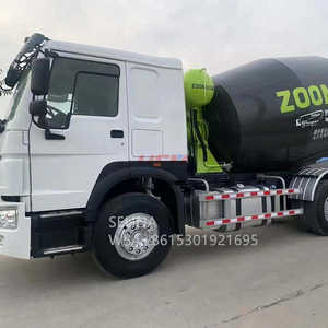 Camión mezclador de cemento cúbico HOWO 9m3 10m3 12m3 15m3 usado con componente de motor central - Product Image 3