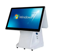 Оптовая продажа POS-терминалов с двумя сенсорными экранами, Windows 10 Pro, процессором Intel I3, гарантией 3 года и термопринтером 80 мм