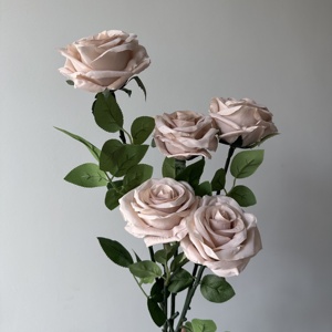 DC081 Dalian Chermy newarrivo decorazione di nozze fiore di seta rosa rosa rosa fiore artificiale all'ingrosso - Product Image 2