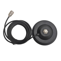 Grande base de montage magnétique de 12cm avec câble coaxial d'extension de 5M pour antenne UHF VHF de voiture