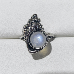 महिला पुरुषों के लिए थोक प्राकृतिक चंद्रमा रत्न की अंगूठी रेट्रो शैली - Product Image 4