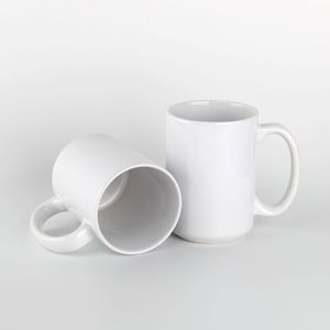 Tazas de porcelana de cerámica para café, tazas modernas en blanco impresas, con logotipo de sublimación, a precio liso, hechas a medida, <span class=keywords><strong>15</strong></span> <span class=keywords><strong>Oz</strong></span> - Product Image 3