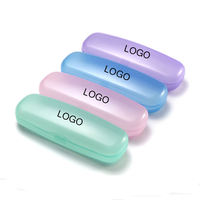 Boîte en plastique d'emballage bon marché de logo personnalisé en plastique lunettes de myopie étui à lunettes de lecture
