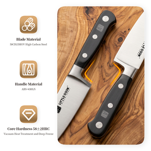 Cuchillo de Carnicero de 8 Pulgadas con Hoja de Acero con Alto Contenido de Carbono 50CR15MOV, Cuchillo para Cortar Carne, Cuchillo para Verduras, Cuchillo de Cocina para Rebanar - Product Image 4