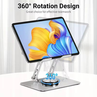 Usine en gros support d'ordinateur portable en métal réglable 360 degrés rotatif ordinateur portable support de refroidissement pliable support pour ordinateur portable hauteur