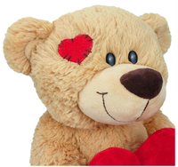 Je t'aime ours en peluche 14 pouces ours en peluche avec oreiller coeur rouge cadeau en peluche Animal en peluche