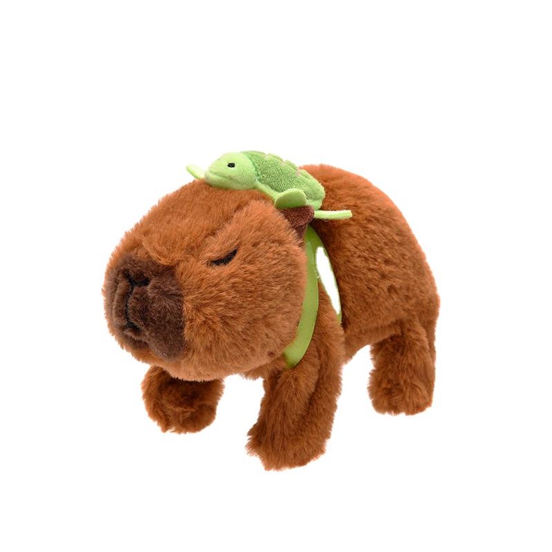 OEM Electric Plush Capybara Doll - Walking and Sound Electronic Pet Toy