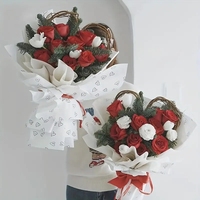 Nouveau matériau d'emballage de fleurs amour chaud Cynthia papier d'emballage couleur unie papier d'emballage de bouquet étanche