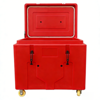 Conteneur isotherme cryogénique 480L en LLDPE pour glace sèche, avec isolation thermique et conception rotomoulée, pour le transport en laboratoire, alimentaire et médical