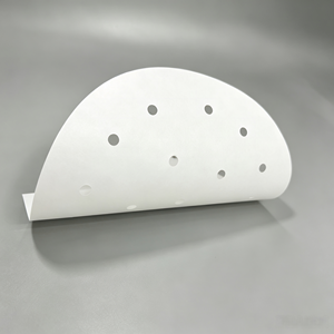 Papier de cuisson rond perforé jetable, double face, enduit de silicone, pour la cuisson à la vapeur des raviolis et des bao - Product Image 4