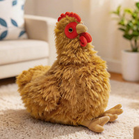 Coussin en peluche de poulet de simulation, poule et œuf, animal en peluche maman et bébé, poupée en peluche douce, cadeau