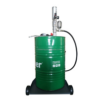 Pompe à fût pneumatique mobile 3:1 de 208 litres (55 gallons) pour transfert de lubrifiant, avec chariot robuste