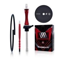 Meilleures ventes, design unique, ensemble de chicha en aluminium de haute qualité, narguilé, chicha portable