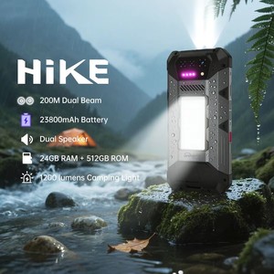 Unihertz Hike 8849, Teléfono Inteligente Resistente con Android 14, Linterna de 1200 Lúmenes y 200 Metros, 23800 mAh, 12 GB + 512 GB, CPU G200, Altavoz Dual - Product Image 5