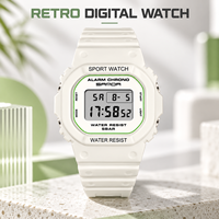 Montre numérique de sport pour étudiants, 5 bars, alarme, affichage de la date, résistante à l'eau, ABS, unisexe, fournitures scolaires, usage quotidien, vente en gros