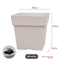 Pot de fleurs en plastique minimaliste de grande taille, à large ouverture, pour bonsaïs, manguiers et fruits du dragon – Vente en gros