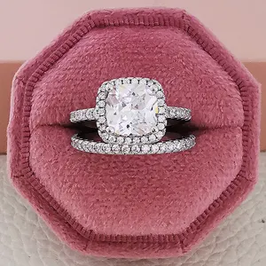 Обручальное кольцо с бриллиантами, 925 из натурального серебра
