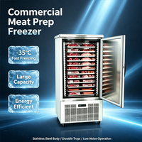 Acier inoxydable de haute qualité refroidi par air -45 ℃   Armoire congélateur pour aliments, équipement de congélation rapide pour la cuisine