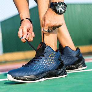 Chaussures <span class=keywords><strong>de</strong></span> <span class=keywords><strong>basket</strong></span>-ball classiques à coupe haute pour hommes, durables et absorbant les chocs, pour toutes les saisons, pour l'été, le printemps, l'automne et l'hiver. - Product Image 4