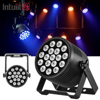 Projecteur LED RGBWA UV 6-en-1 pour scène, 18x12W, étanche, pour extérieur, pour discothèque et DJ