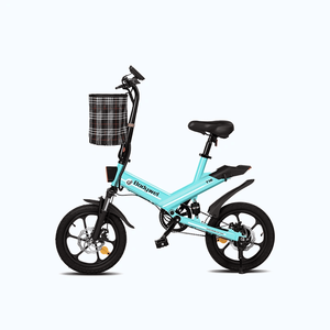 Vélo électrique pliable Bodywel T16, cadre en acier, batterie lithium, moteur roue arrière 36V 10.4AH 250W 16*2. Disque de roue 25KM/H en acier - Product Image 1