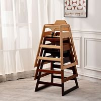 Chaises hautes pour bébé en bois aux normes américaines Chaises pour bébé de restaurant, meubles d'hôtel et de salle à manger