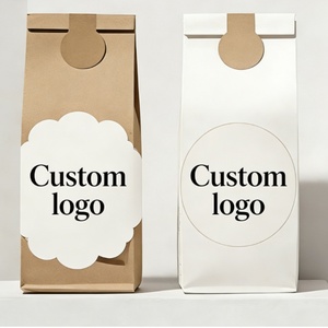 Custom Logo Adhesive <b>Label</b> Sticker Thank You <b>Label</b> Circle Kraft Paper Sticker for Bottle Food Gift <b>Packaging</b> <b>Labels</b> Sticker OEM - Product Image 5