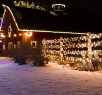 Guirlande solaire LED, 100 diodes, 10M, fausses fleurs, pour jardin, guirlande, noël, nouveau