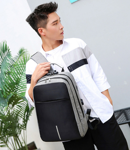 Thường chống trộm Ba lô USB sạc Mens Túi máy tính xách tay Ba lô cho doanh nghiệp - Product Image 6