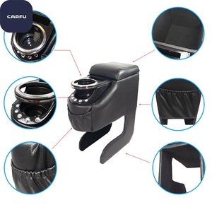 Consola de Reposabrazos Carfu AC-486 de ABS y Cuero PVC con Portavasos para Auto - Accesorio Interior para Auto, Gran Venta 2021 - Product Image 5