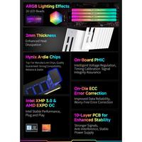 Mémoire RAM Kingbank Soarblade KFRW DDR5 RGB Series 16Gbx2 6000Mhz CL26 Hynix a Die Memory UDIMM pour ordinateur de bureau pour jeux DIY