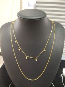 Vente en gros collier <span class=keywords><strong>Stella</strong></span> chaîne à maillons en or laiton tendance alliage de Zinc pour la fête Zircon incrusté griffes réglage - Product Image 4
