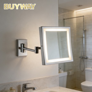 <span class=keywords><strong>Miroir</strong></span> de salle de bain à bras extensible avec lumière LED, <span class=keywords><strong>miroir</strong></span> de maquillage mural, <span class=keywords><strong>miroir</strong></span> <span class=keywords><strong>grossissant</strong></span> unilatéral - Product Image 5
