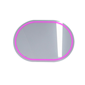 Oval Led Makeup Mirror Wall Mounted <b>With</b> <b>Light</b> Touch Switch For Bathroom <b>Dressing</b> <b>Table</b> - Product Image 4
