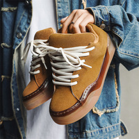 Chaussures décontractées pour hommes et jeunes, style rétro américain, à lacets, semelle épaisse, souples, basses, respirantes, antidérapantes, toutes saisons