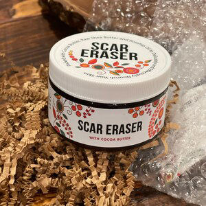 OEM Scar Eraser จางหายไปรอยแผล<span class=keywords><strong>เป็น</strong></span>จากสิวรอยขีดข่วนและรอยแตกลาย | 100% Butters และ Oil สูตรด้วยเนยโกโก้ - Product Image 6