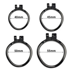 Venta caliente de <span class=keywords><strong>Amazon</strong></span>, cadena de metal con bloqueo de castidad de gasa negra, transpirable, ropa cómoda, jaula de castidad para hombres - Product Image 2