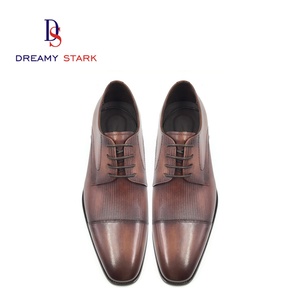 Handmade Oxford Style <b>Dress</b> Shoes for <b>Men</b> New Design Durable High Quality Luxury Custom Logo Comfortable Slip-On for Autumn - Product Image 4